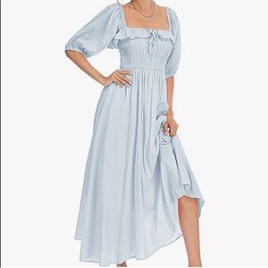 Amazon R. Vivimos Dress Knock Off Doen Blue Midi XS